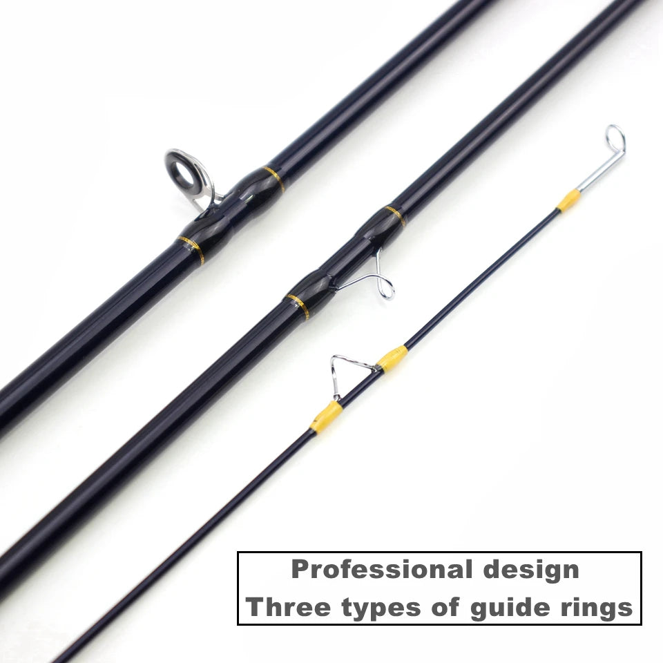 NEW 2.1M Carbon 4 Sections Fly Fishing Rod LW 7/8 Fast Action Freshwater Fly Rods