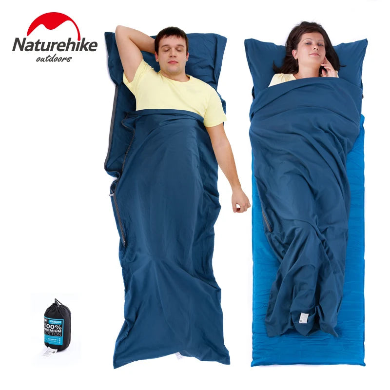 Naturehike Single Double Sleeping Bag Liner Envelope Ultra-light Portable Cotton Sleeping