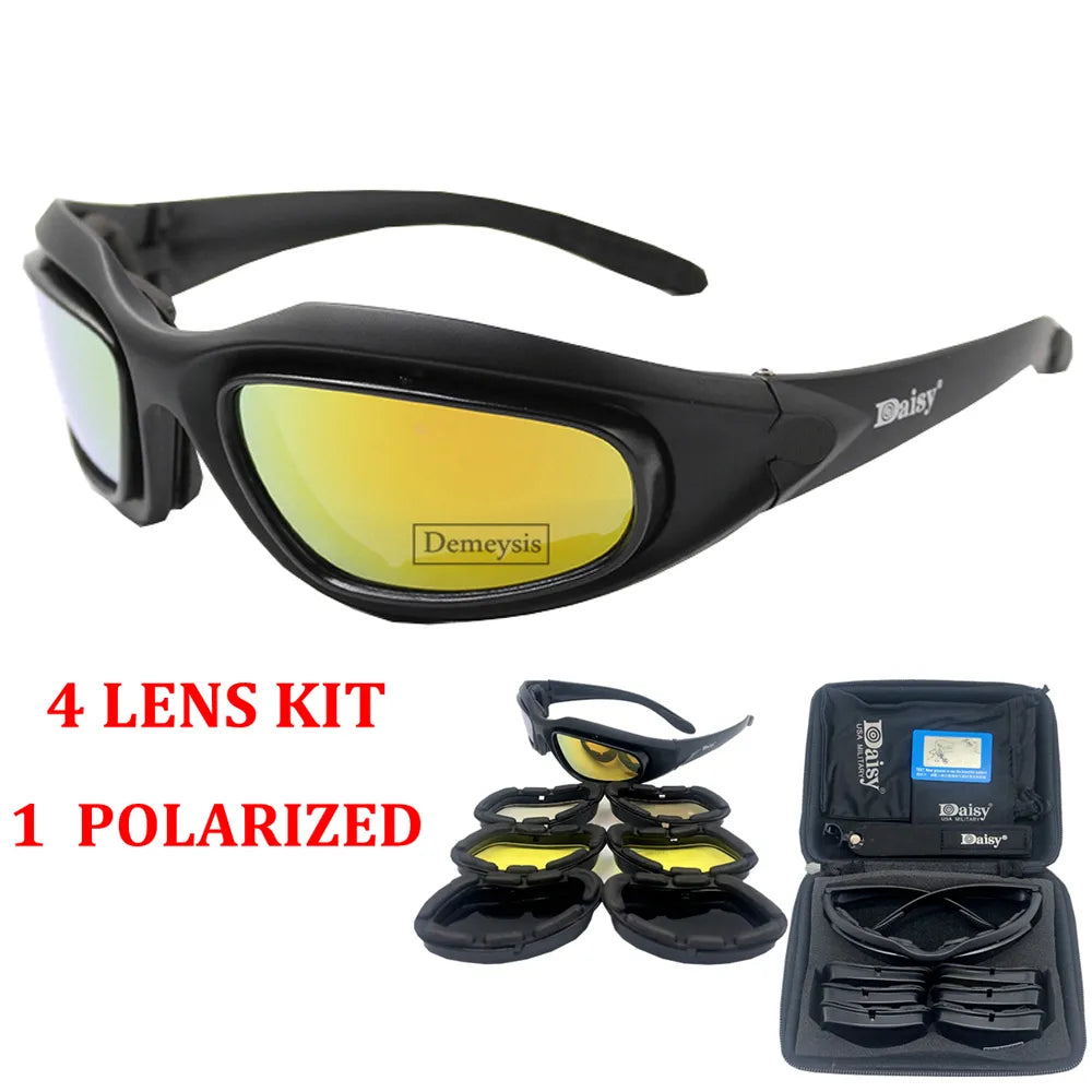 Outdoor Sports Eyewear Tactical Polarized Men Shooting Glasses Airsoft Glasses