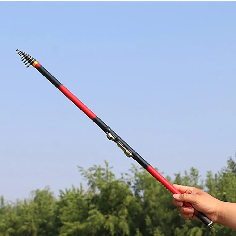 Telescopic Rock Fishing Rod Portable Travel Carp Spinning Travel Casting Pole