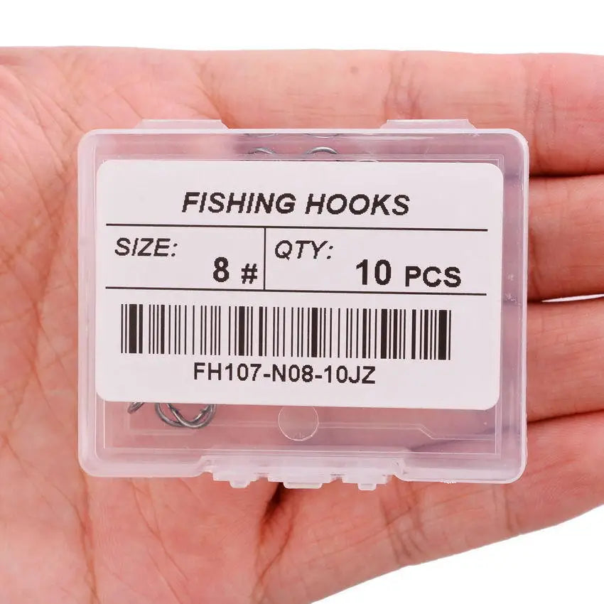 Sea.Yolo Fishing Hooks Fishing Supplies Treble Hook 10 boxed Fishing Hooks With Hair