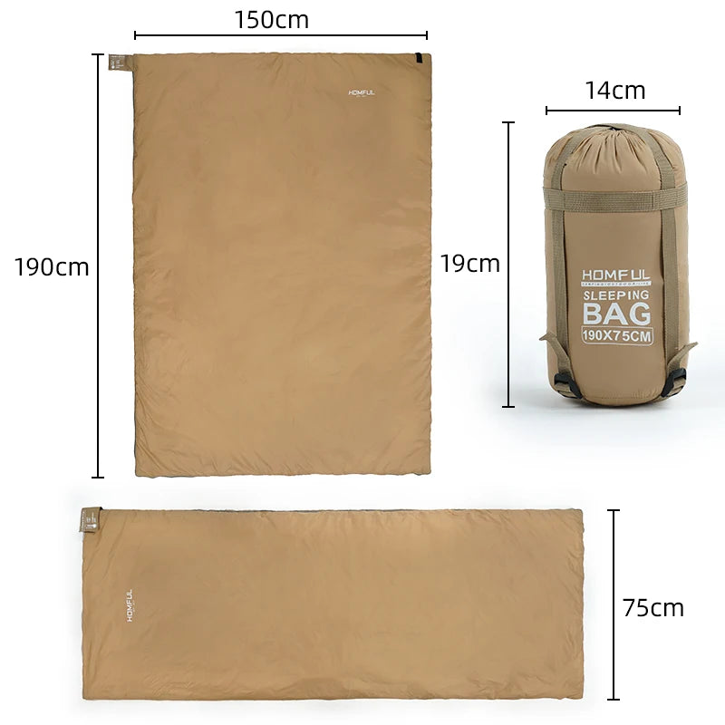 Outdoor Envelope Sleeping Bag Mini Ultralight Multifunction Travel Bag Hiking Camping